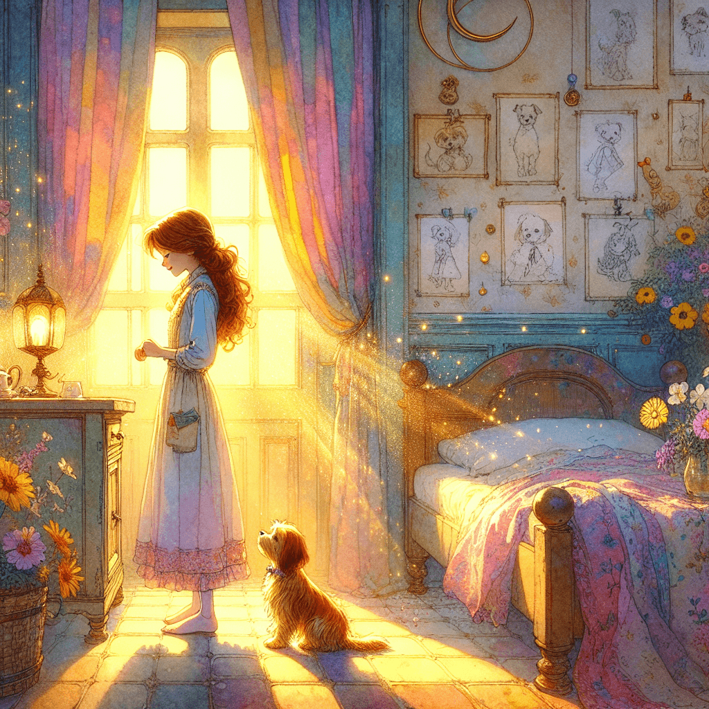 Ilustracja bajki w stylu Książeczka